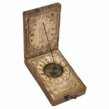 Nuremberg Sundial by Stockert, Late 18th CenturyStockert a Bavaria. Paper on wood, string gnomon,