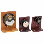 1 Electric Motor and 2 Measuring Instruments, c. 19201) Small electric motor, 220/240 V, 1/90 hp,