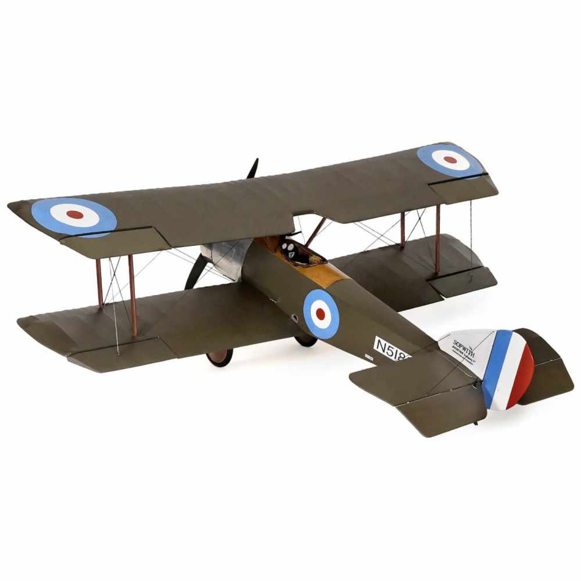 Sopwith 'Pup' N5180 Model AircraftA well-constructed wood-framed flying scale model of this Royal - Bild 2 aus 3