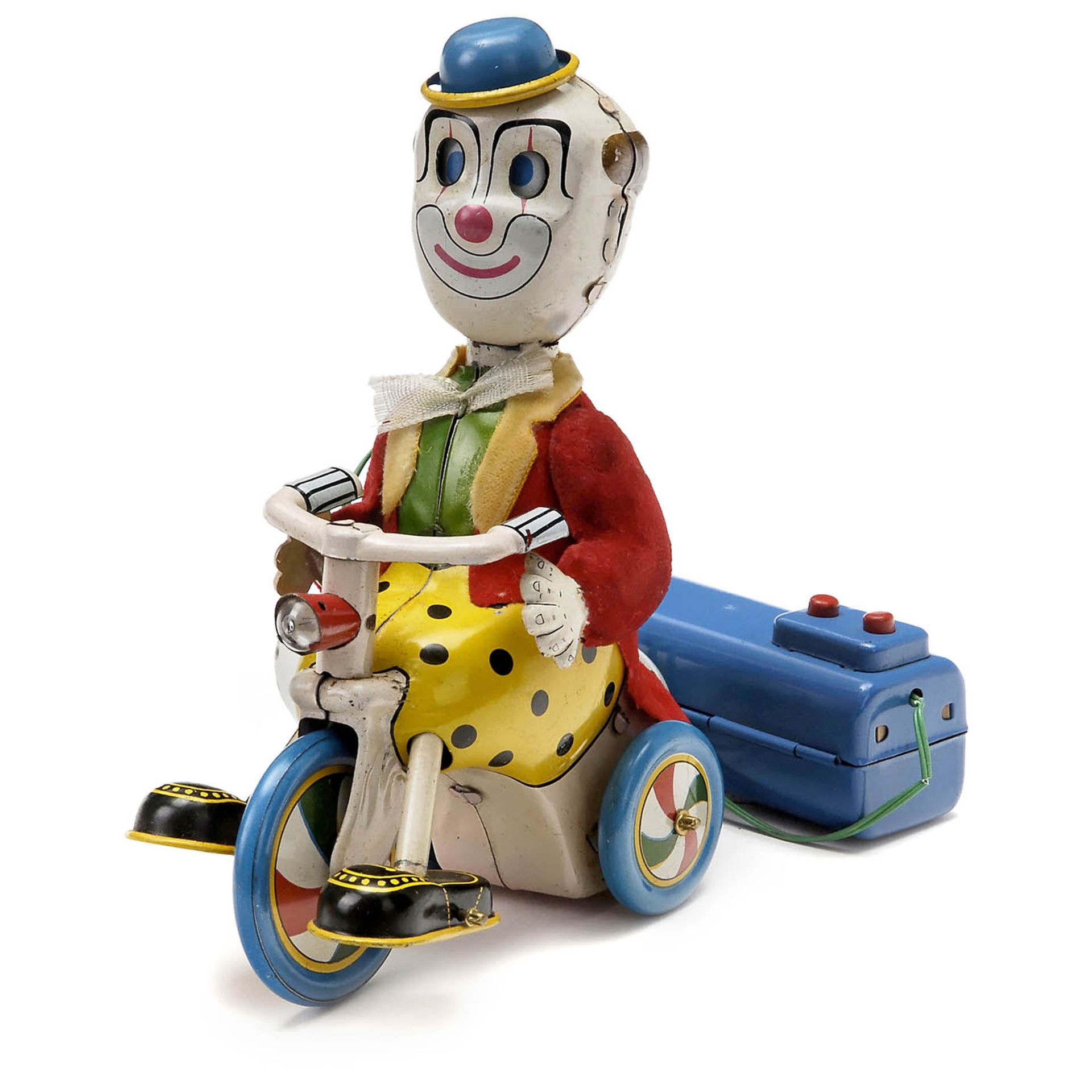 Clown auf Dreirad, um 1965