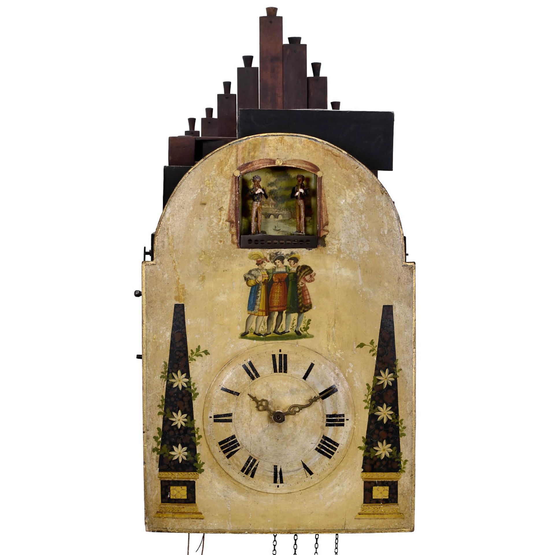 Schwarzwälder Flötenuhr mit Figurenautomat, 1841