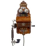 Wandtelephon "L.M. Ericsson Model AB 120", um 1898