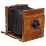 Reisekamera für 18 x 24 cm, um 1900