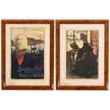 2 Original-Lithographien aus der Serie "Les Maitres de l'Affiche", 1895-1900