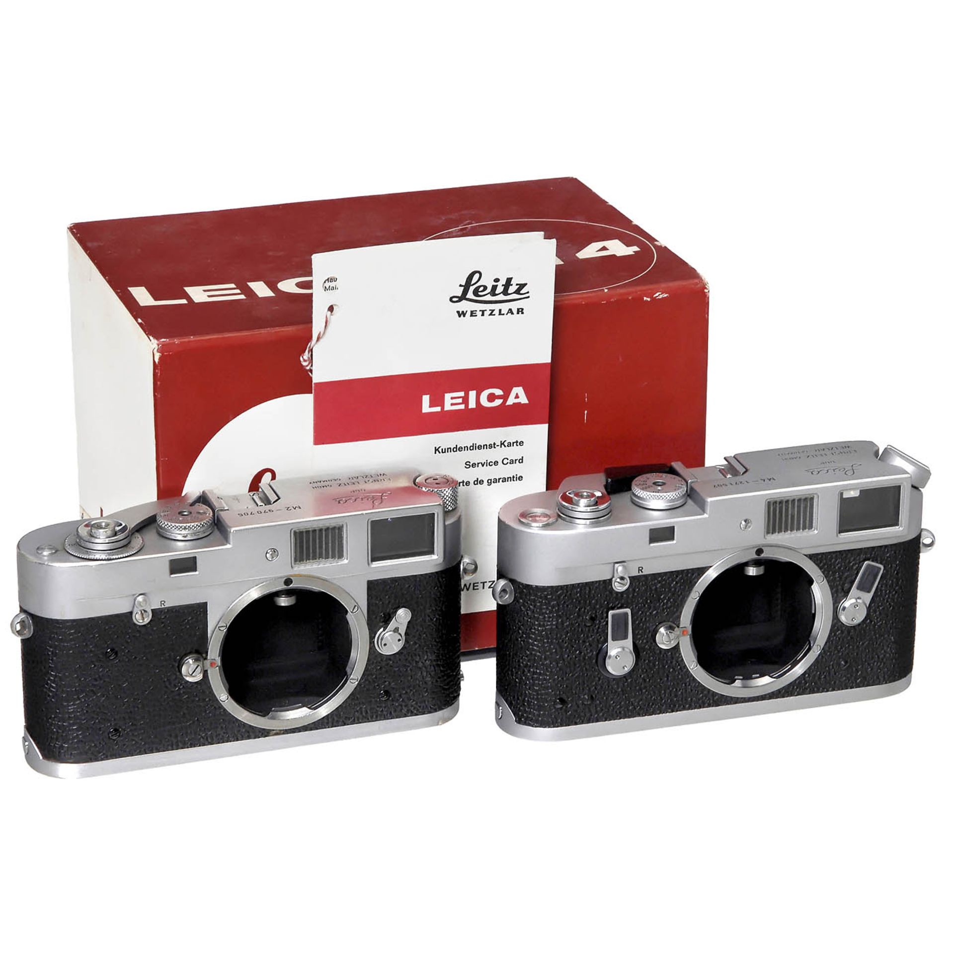 Leica M2 und Leica M4 im Ruhestand
