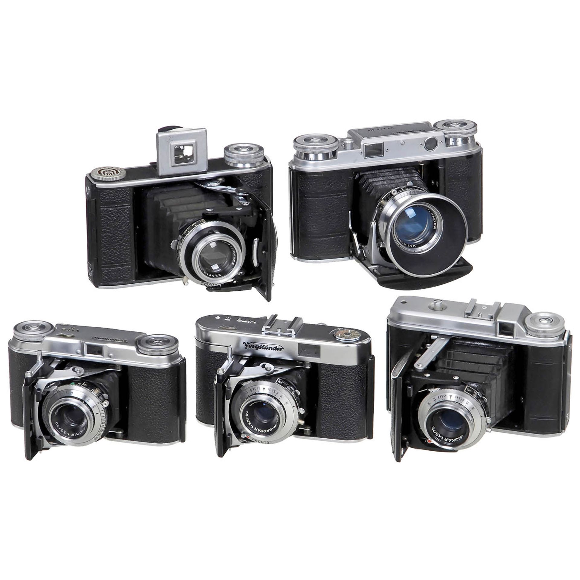 5 Voigtländer-Kameras