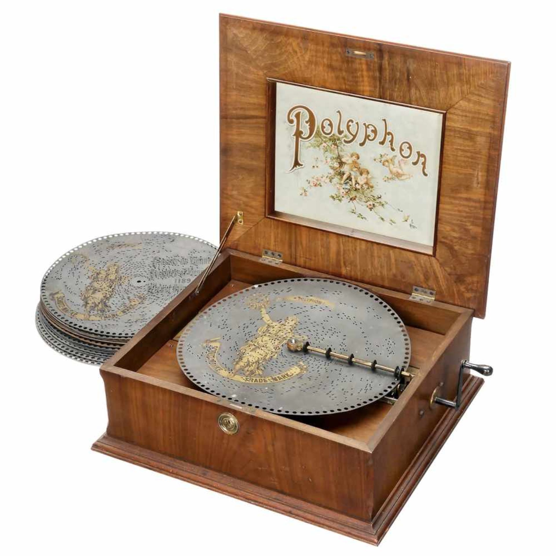 Plattenspieldose Polyphon, um 1900