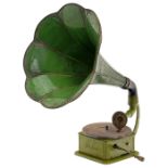 Seltenes Spielzeug-Grammophon Miraphone, um 1920