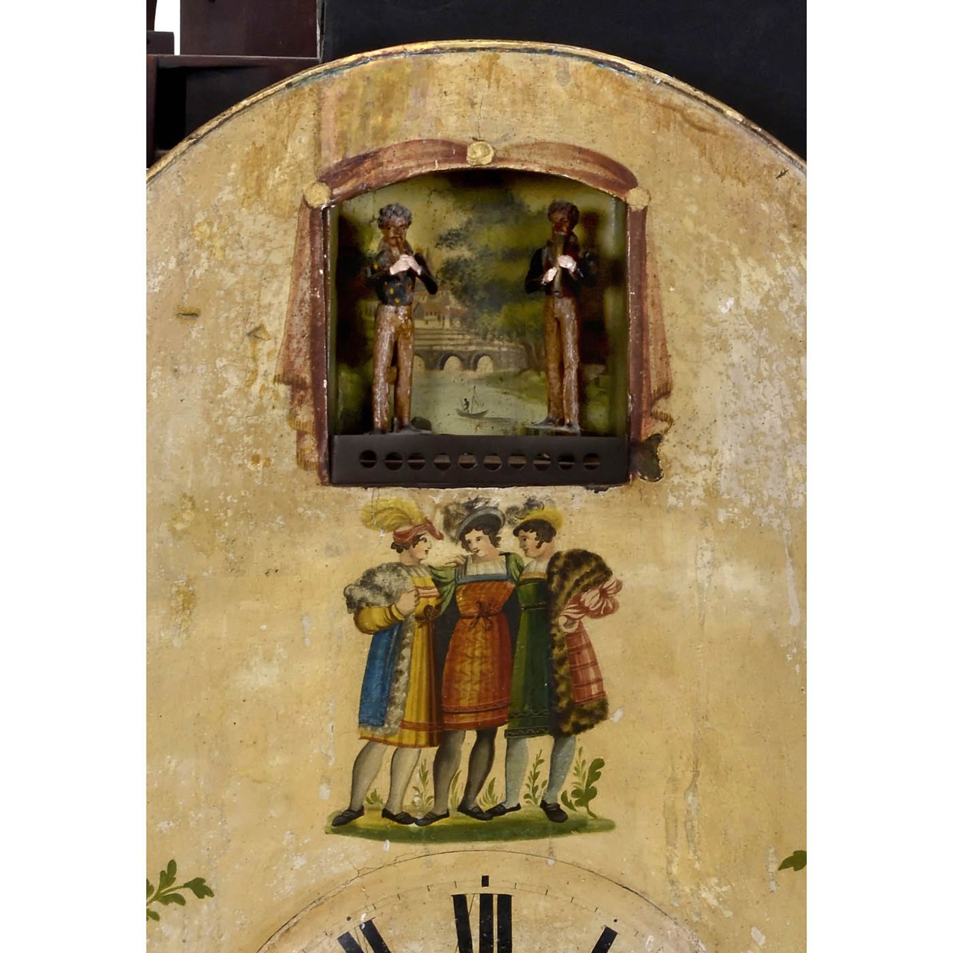 Schwarzwälder Flötenuhr mit Figurenautomat, 1841 - Bild 2 aus 4