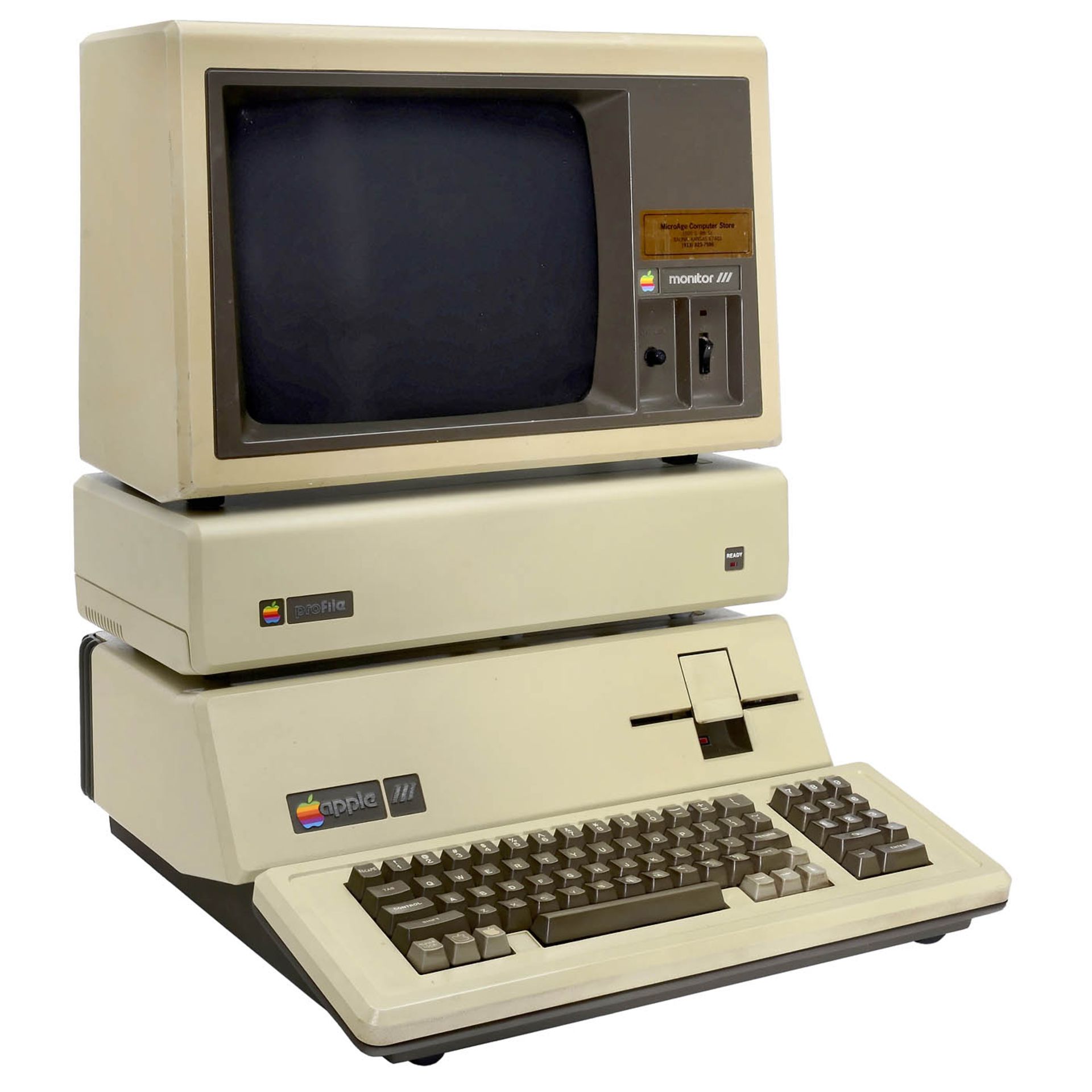 Apple-III-Computer mit Zubehör, 1980