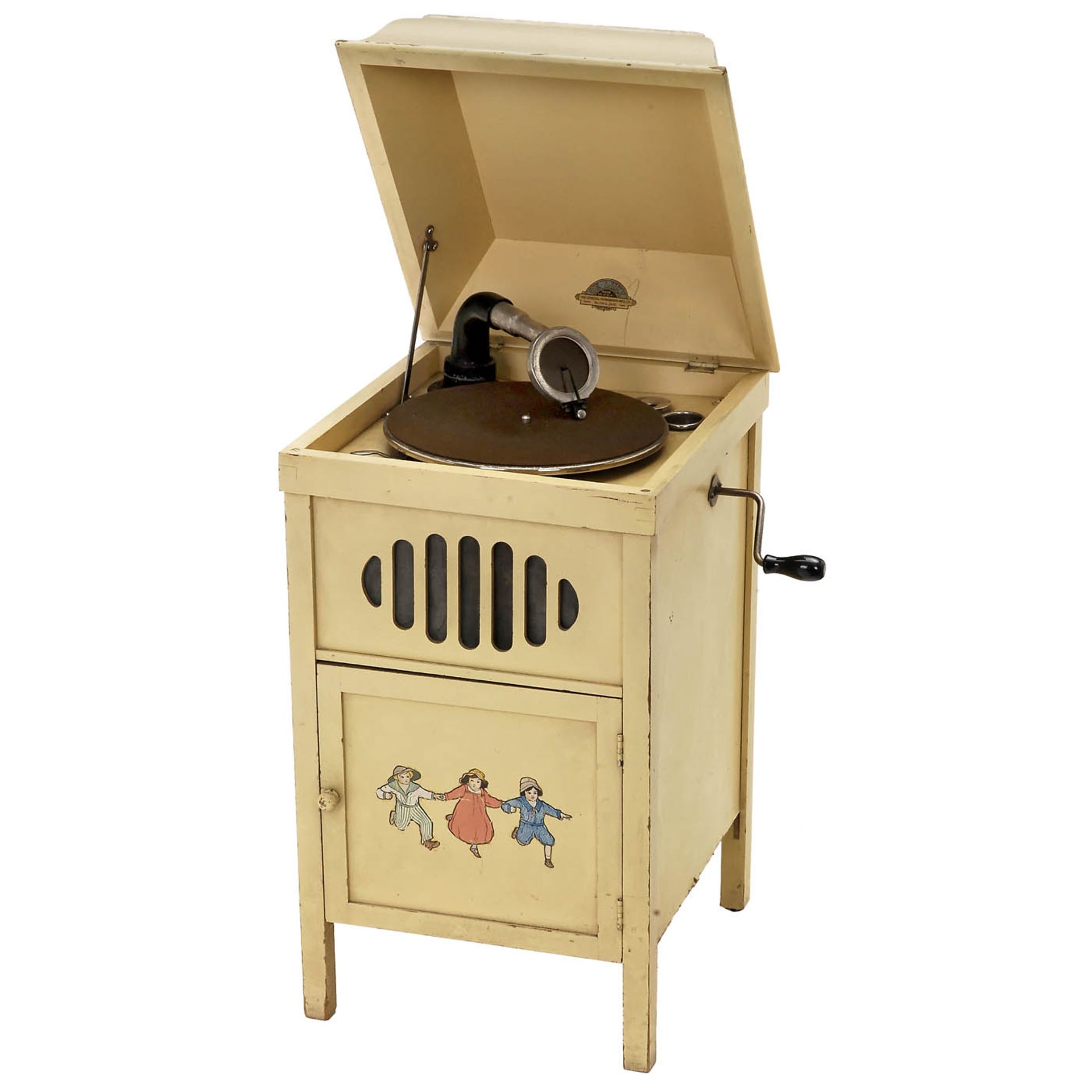 "The De Luxe Cabinet"-Grammophon, um 1928