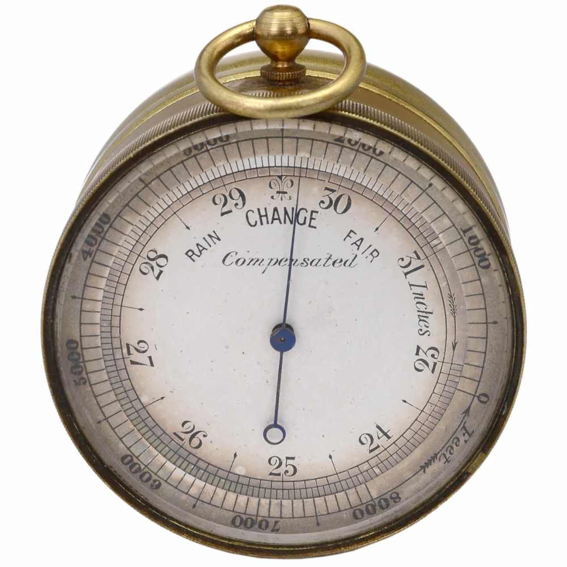 Taschenkompaß mit Barometer, um 1880