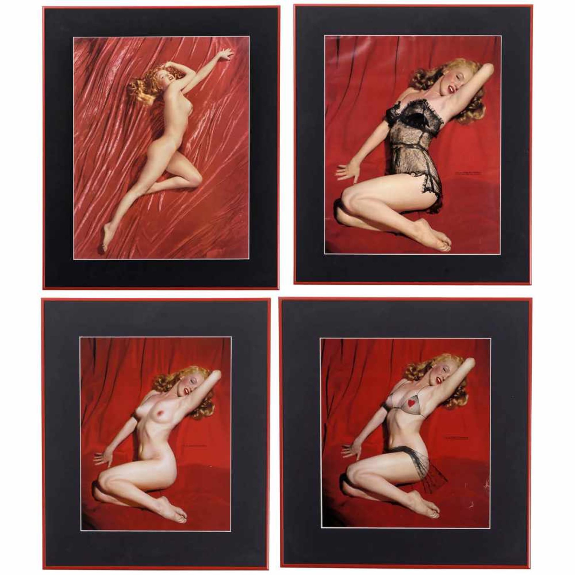 4 Marilyn-Monroe-Photographien von Tom Kelly