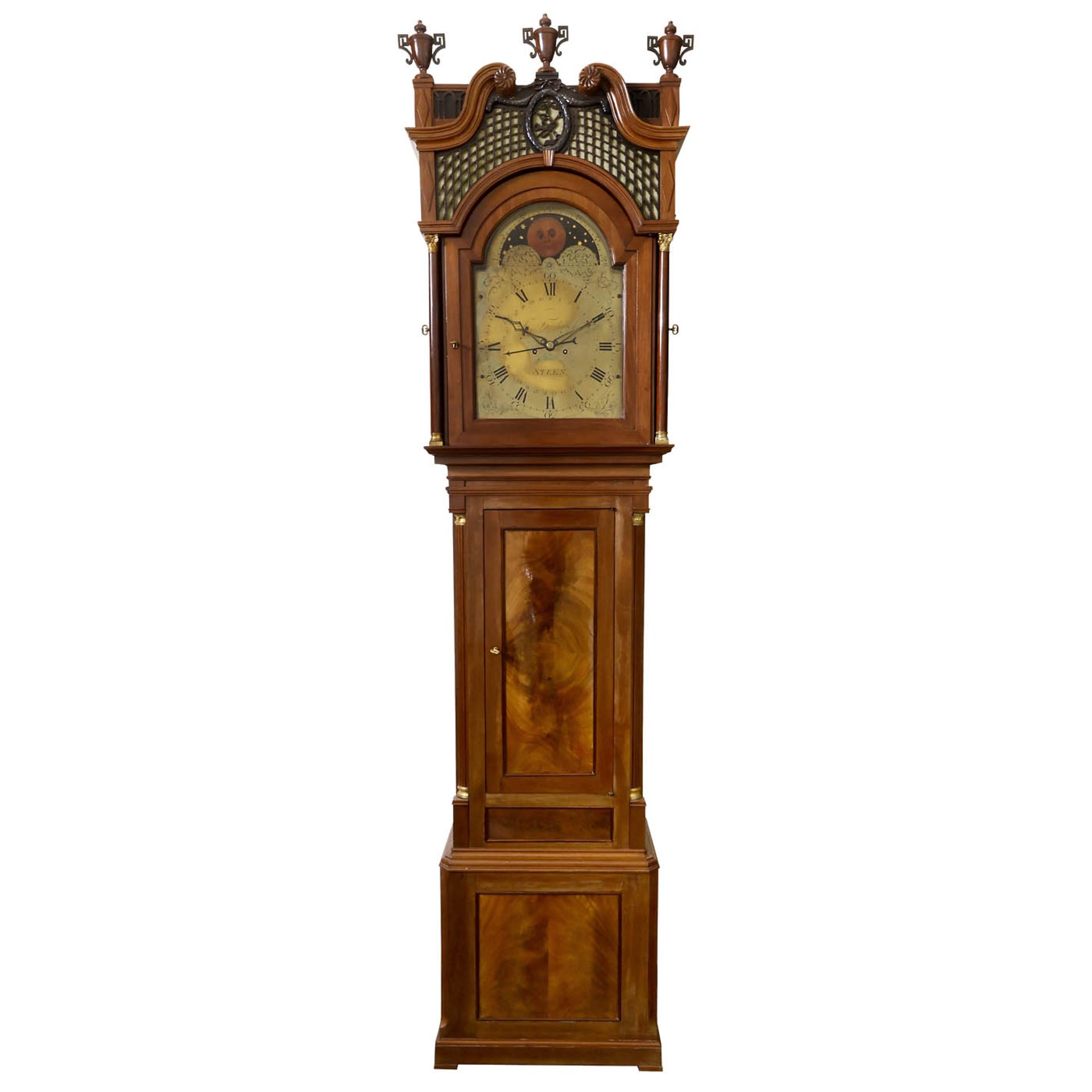 Bodenstanduhr mit Carillon und Mondphase, um 1800