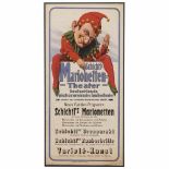 Original-Lithographie "Schichtl's Marionetten Theater", um 1928