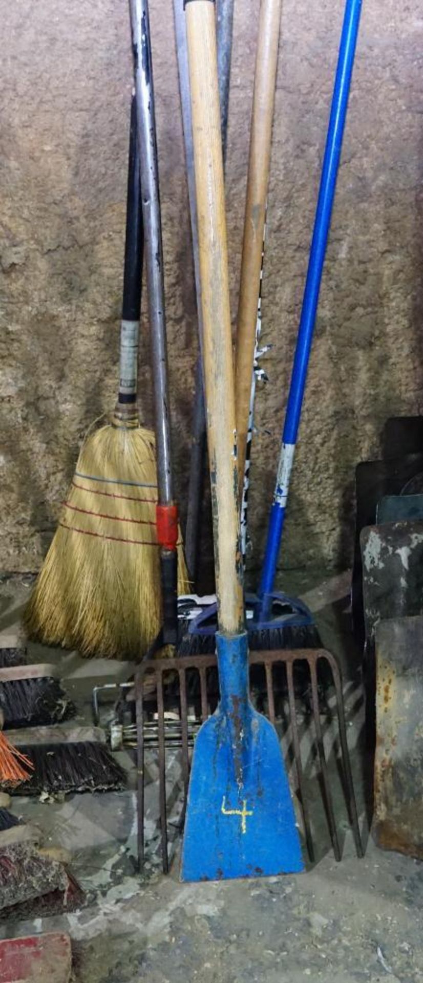 Brooms, Fork, Scraper etc.