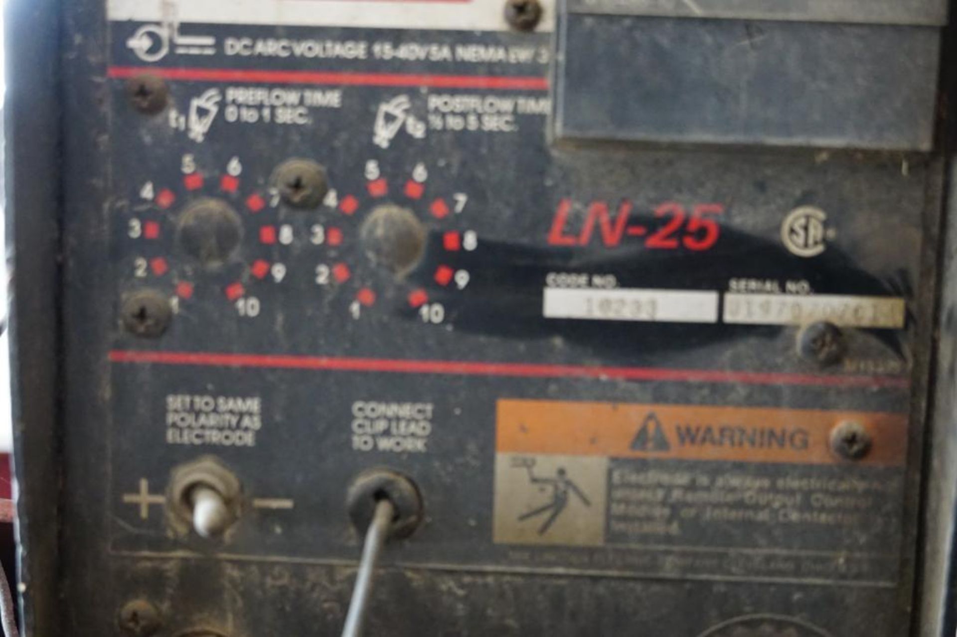 Lincoln Ranger 8 Generator with Lincoln LN-25 Arc Welder - Image 7 of 10