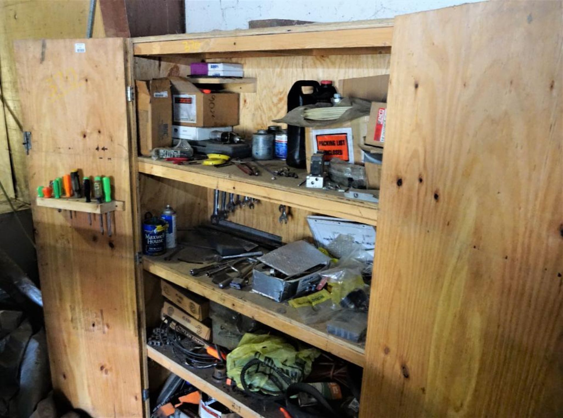 Sawblades Wood Cabinet and Fan