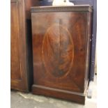 A 19th century flamed mahogany food cupboard fitted with two slatted shelves58cm(W) 94.5cm(H) 37cm(