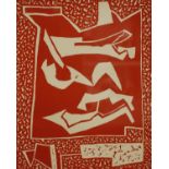 Alberto Magnelli - Trois nus couchés - (1 July 1888 - 20 April 1971) woodcut compositionItalian