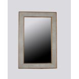 A faux Shagreen framed adjustable table dressing mirror.60cm x 40cm