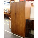 A vintage teak bedroom wardrobe in the G plan style. 91cm(W) 58(D) 174cm(H)