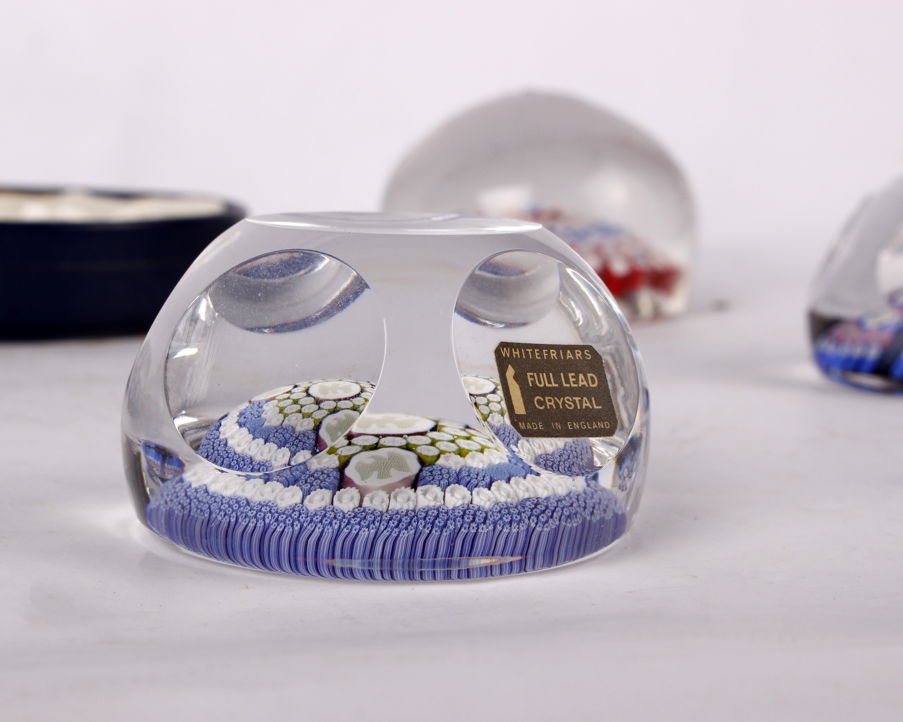Three 19th Century large glass paperweights together with a Perthshire example and three modern - Image 2 of 4