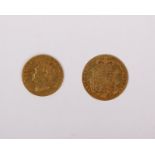 An 1828 GOLD Half Sovereign George IV Laur Head Garnished Shield Spink 3802 KM 700 VF+ 3.9gProv: