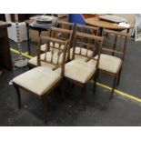 A set of six reproduction Regency style dining chairs