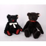 Two Steiff Bears.'Black Bear and Dominic