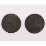 Hampshire Portsea Copper Conder Token Half Penny 1794 29 mm, 9,7 g Obv.PORTSEA HALFPENNY / 1794