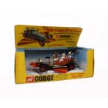 A boxed Corgi Toy 'Chitty Chitty bang bang' die cast scale model produced 1968-1972 with automatic