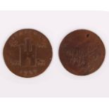 Staffordshire Copper Conder Token Half penny 1797 29 mm, 9,6 g Obverse: The arms of Stafford,