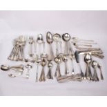 A near complete extensive 8 person sterling silver flatware service retailed by Birks of Canada.