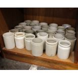 ANTIQUE GRAY & Sons Portobello White Stoneware 1lb Marmalade Jars x 30*Please note this Lot is be