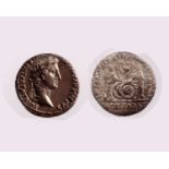 A ROMAN EMPIRE Augustus. 27 BC-AD 14. Mint: Lugdunum (Lyon) Denomination: AR - Denarius. Struck 2