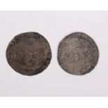A 1554 IRISH GROAT Philip & Mary. 1554-1558. AR (27mm, 3.17 g, 3h). London mint; im: portcullis.
