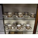 An Oriental style eggshell porcelain tea set