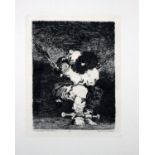 After Francisco Goya (Spanish, 1746-1828)'Le Prisonnier' (The Little Prisoner) Etching on laid