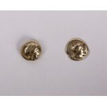 A LESBOS MYTILENE Electrum Hekte (1/6 Stater). Circa 377-326 BC. 10 mm 2,52 g. Obv: Laureate head of