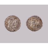 A Roman Republic L. Procilius, 80 BC. Denarius Serratus (Silver, 18 mm, 3.99 g, 4 h), Rome. S.C Head