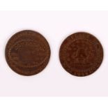 Nottinghamshire Nottingham Copper Conder Token Half Penny 1792 29 mm, 10,5 g Obv.DONALD & CO