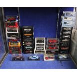A large collection of 1:43 boxes scale models to include Neo Scale Models, American Excellence,