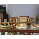A collection Pendelfin dioramas, to include Picnic and caravan.