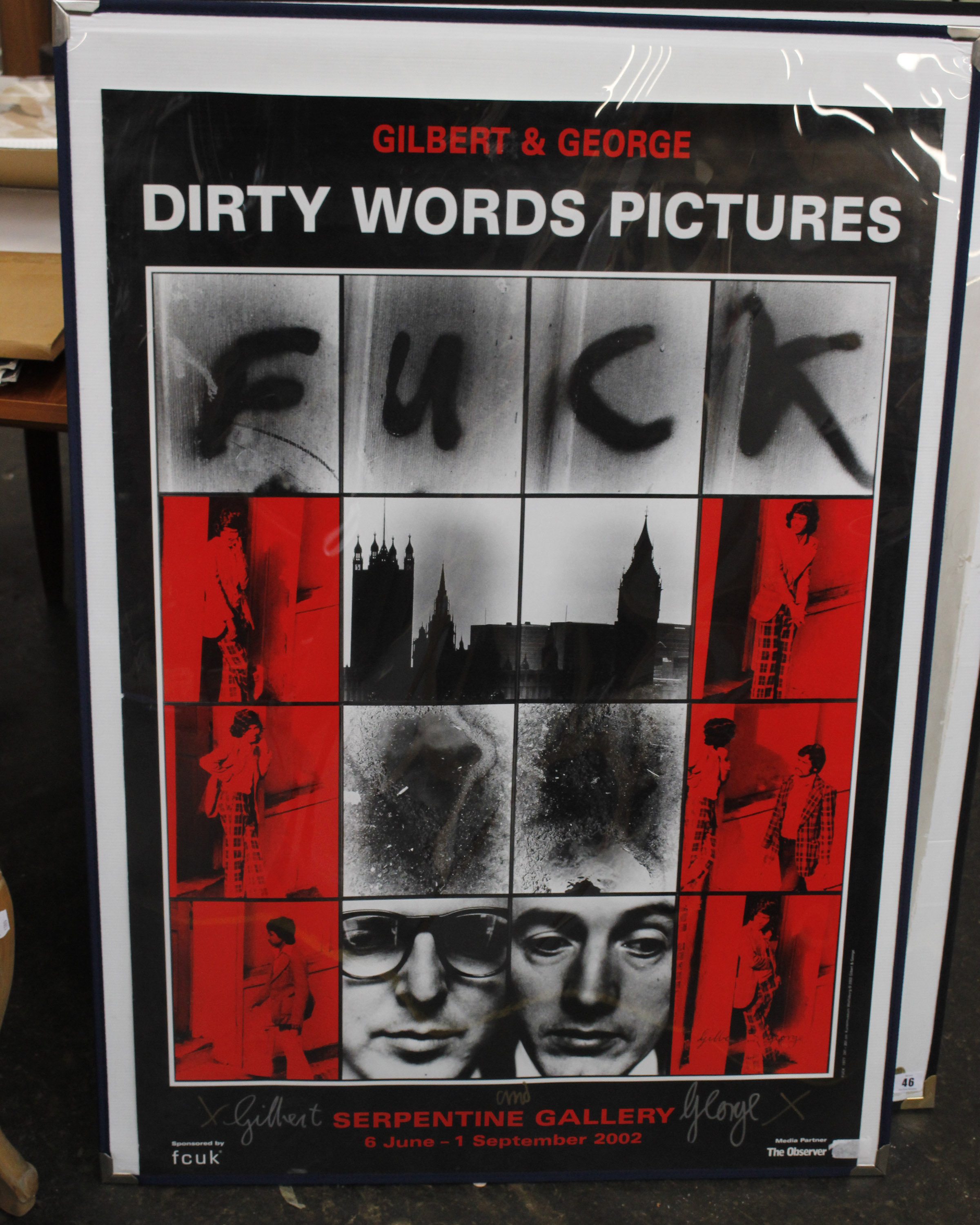 Gilbert & GeorgeDirty Words Pictures Two exhibition posters for the Serpentine Gallery, 2002Signed99 - Image 2 of 2