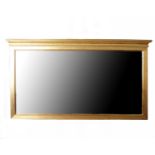 Rectangular gilt over mantle mirrorDimensions 130cm(L) 71cm(H)