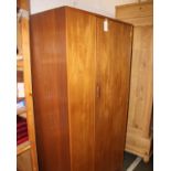 A vintage teak bedroom wardrobe in the G plan style. 91cm(W) 58(D) 174cm(H)