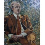 Francis DoughertyA portrait of a suited gentleman in natureOil on canvasC. 1960
