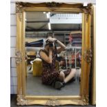A Classical Style Bevelled Mirror In Gilt Effect Timber FrameDimensions 65cm x 90cm