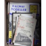 A large collection of train model magazines to include Railway Modeller.